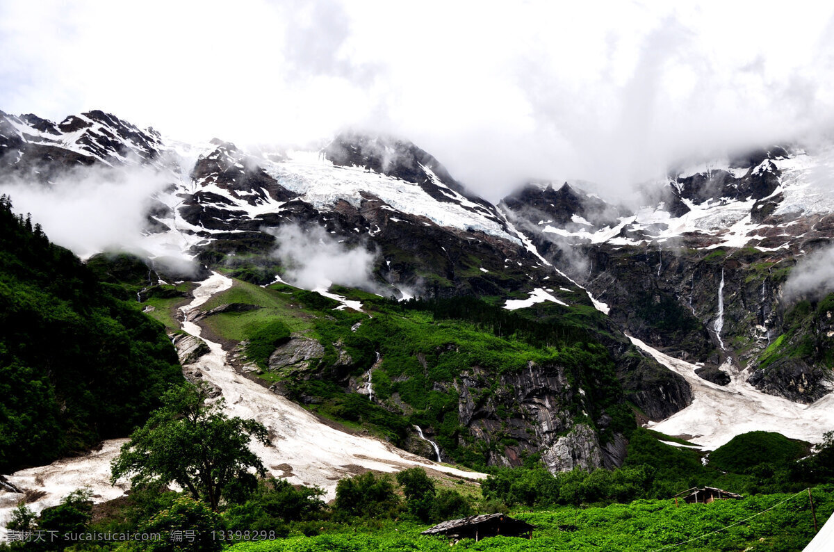 梅里雪山 迪庆 香格里拉 雪 夏天 雨崩 自然风景 自然景观