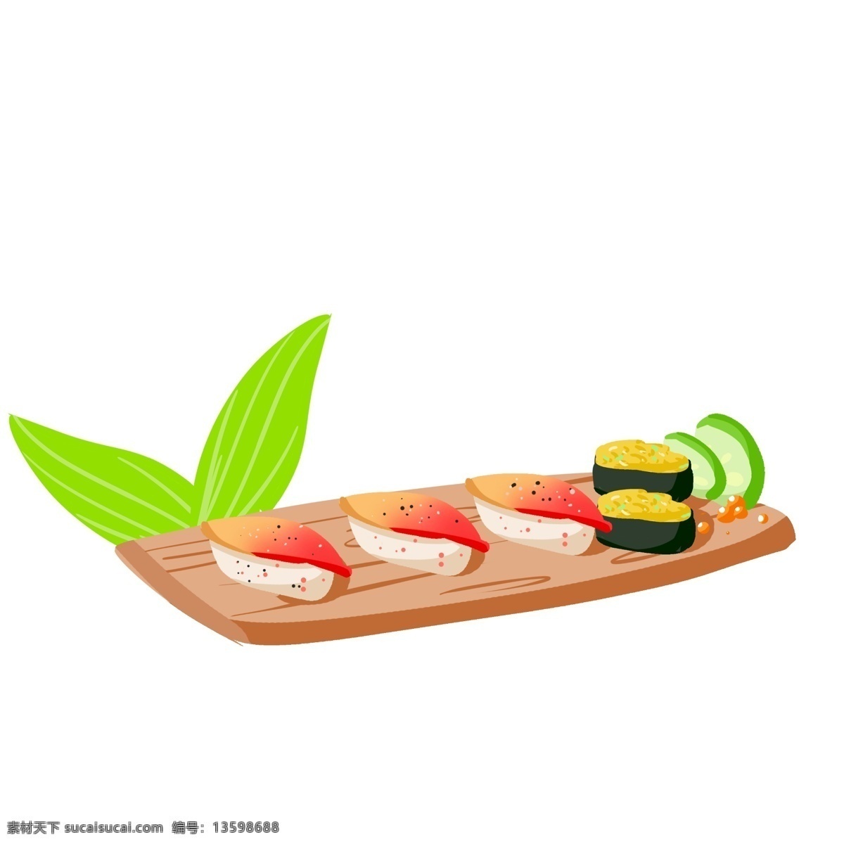 美味 西式 寿司 手绘 插画 西餐 野餐 面包 牛肉 牛排 食物 简笔画 卡通 美食 食品 米饭