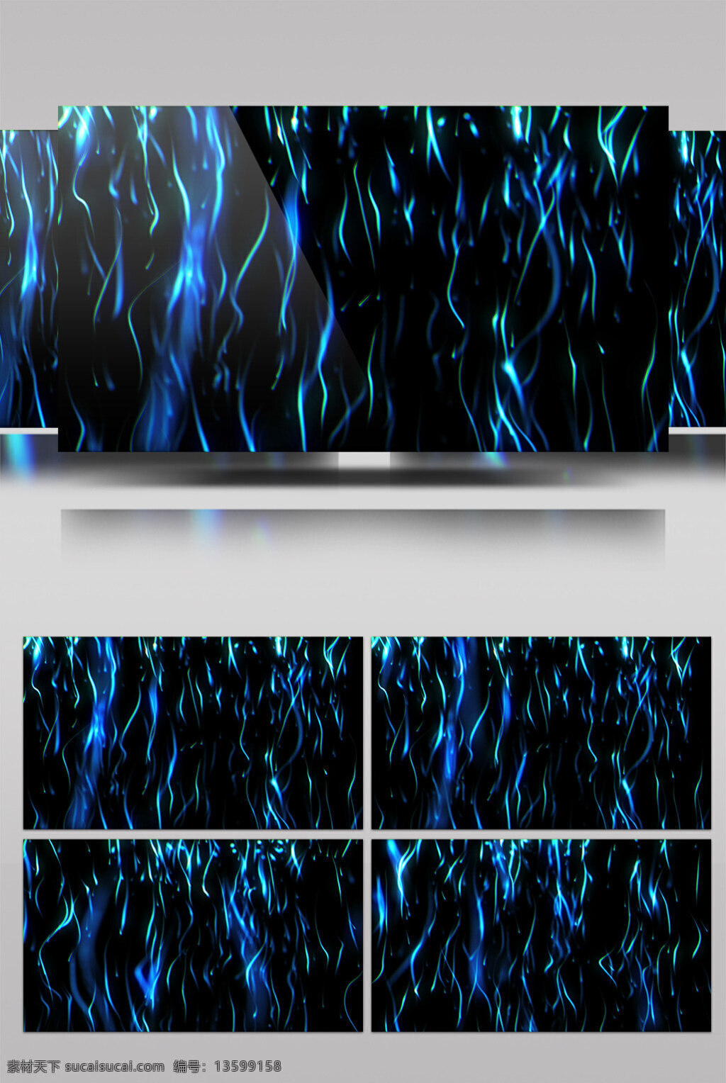 蓝色 粒子 视频 幽蓝光粒子 光斑碎点 漂浮光 浮光掠影 前进隧道 3d视频素材 特效视频素材