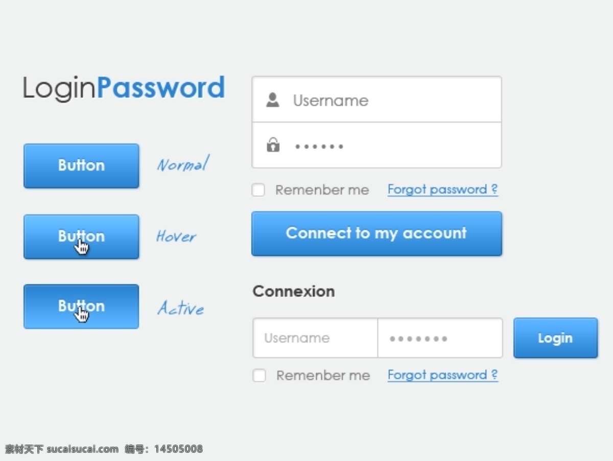 清澈 蓝色 登录 表单 web 按钮 高分辨率 接口 蓝色的 密码 免费 时尚的 现代的 质量 新鲜的 设计新的 新的 清洁 hd 元素 用户界面 ui元素 详细的 登录表单 面板 箱 场 状态 集 矢量图
