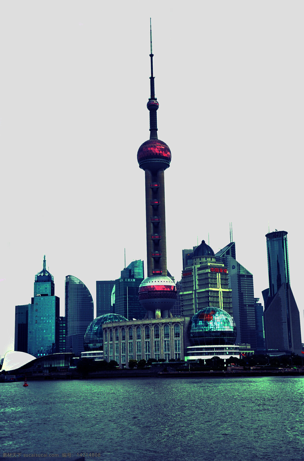东方明珠 国内旅游 河 建筑 旅游摄影 上海 上海滩 江路灯 明珠塔 psd源文件