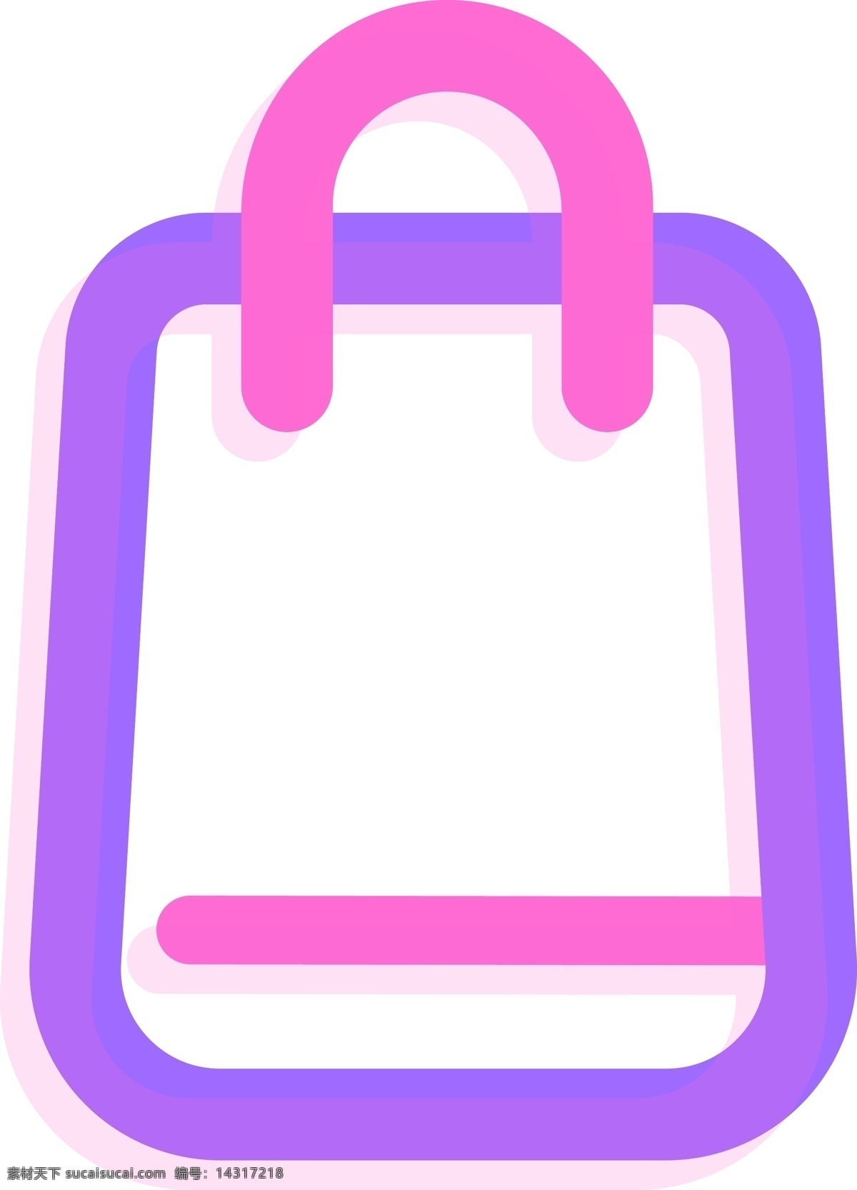 粉 紫色 荧光 拎包 矢量 图标 粉紫色拎包 荧光拎包