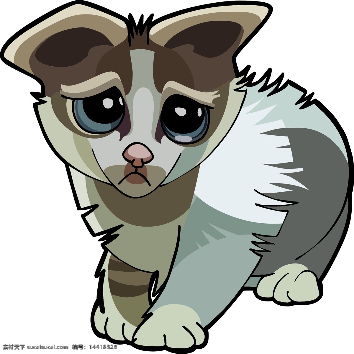 小猫 猫咪 卡通动物 小动物 可爱动物 卡通设计 野生动物 生物世界