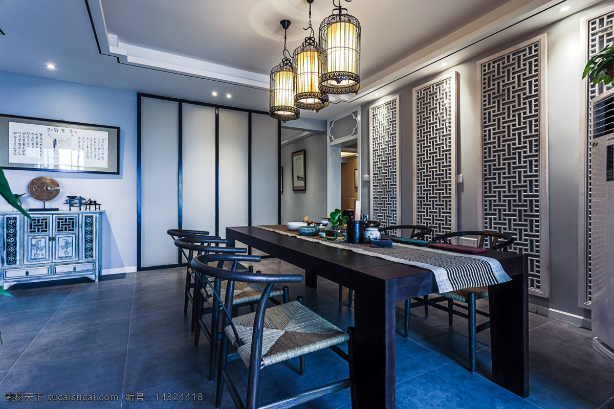 中式 餐厅 桌子 效果图 桌 家装 家具 软装效果图 室内设计 展示效果 房间设计