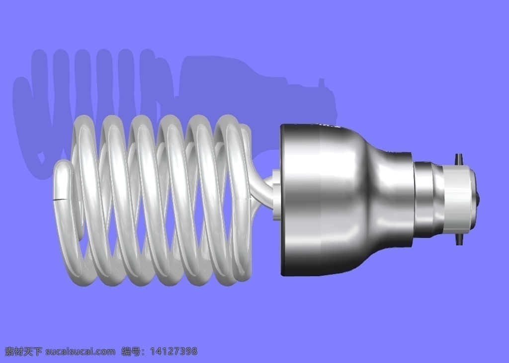 cfl 灯泡 工业设计 汽车 航空航天 3d模型素材 建筑模型