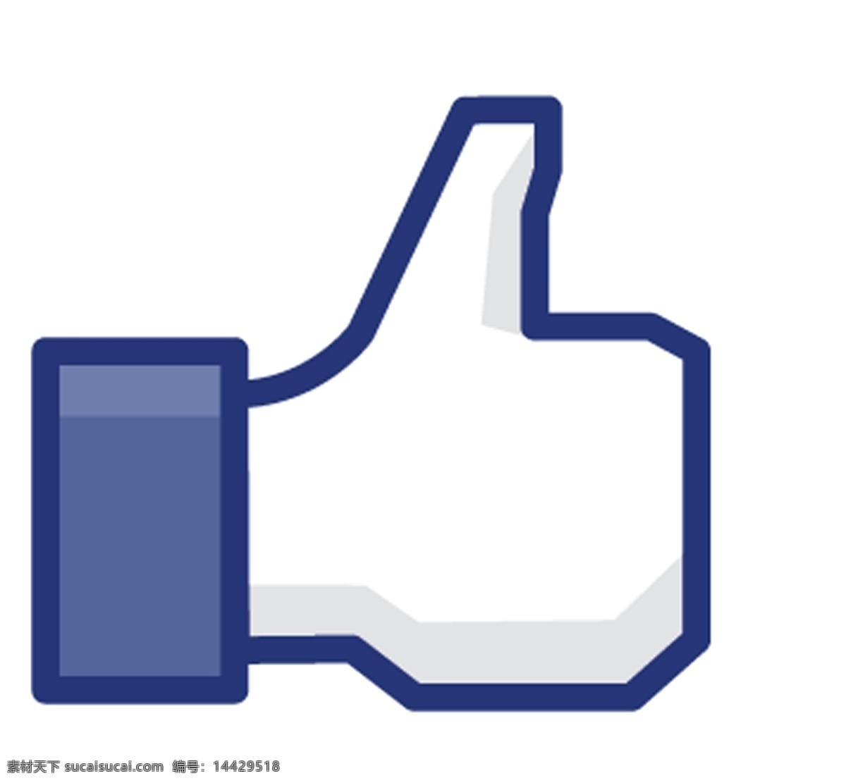 facebook 大拇指 标志 透明 logo facebooklogo 图标