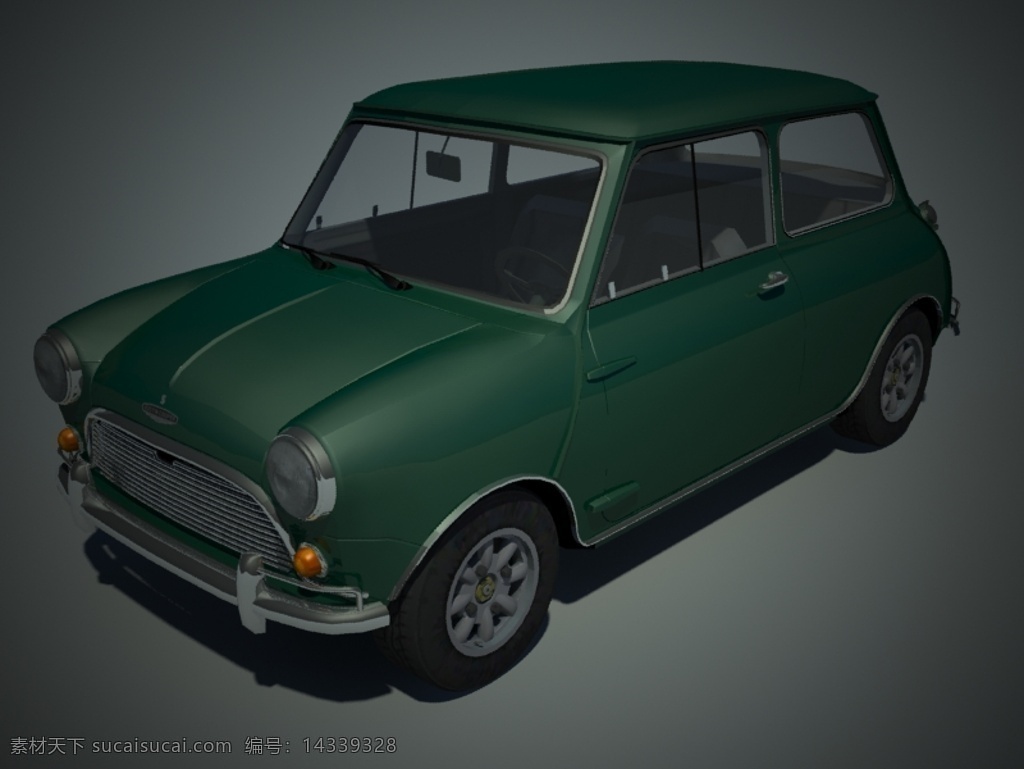 1965 s 奥斯汀 迷你 cooper 汽车 3d模型素材 其他3d模型