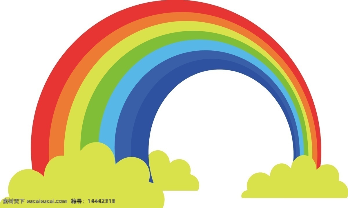 彩虹 可爱 儿童 幼儿园 背景 色彩 元素 卡通 矢量图 标志图标 其他图标