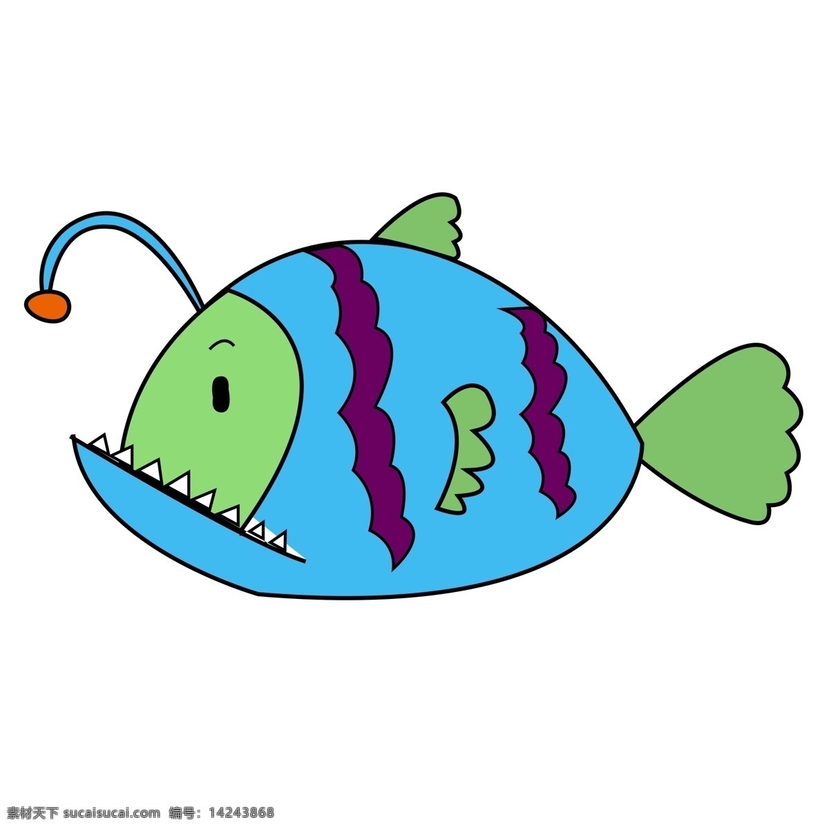 深海 灯笼 鱼 元素 动物 海洋 灯笼鱼