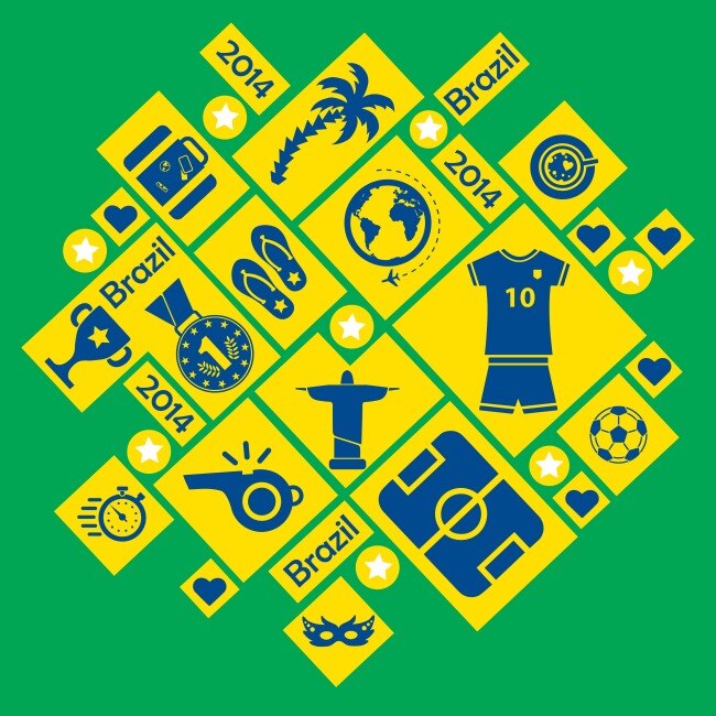 2014 巴西 世界杯 元素 图标 矢量图 元素图标 其他矢量图