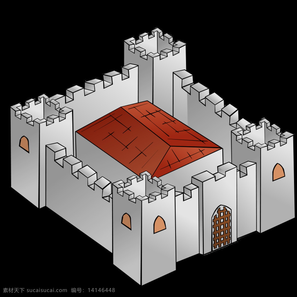 rpg 地图 符号 堡垒 城堡 地理 幻想 建筑 石头建筑 制图 插画集