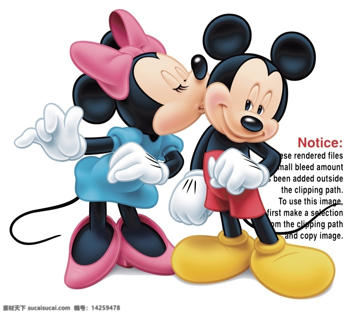 亲吻 米奇 米妮 卡通形象 迪士尼动画 卡通动物 卡通人物 其它模板 广告设计模板 psd素材 白色