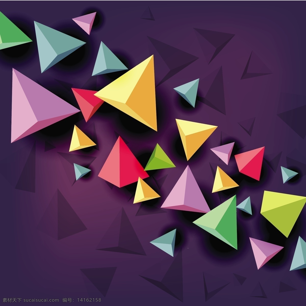 3d 彩色 三角型 背景 图 广告背景 广告 背景素材 三角形 背景图 紫色背景 背景底纹 底纹 创意 几何图形 简约