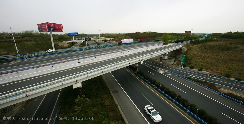 高速公路 路面 高速 公路 大气 汽车 路桥 行驶