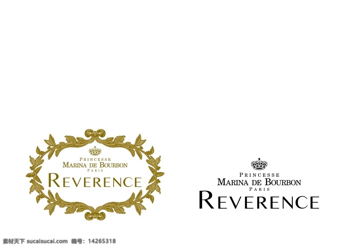 logo princess 标识标志图标 法国香水 企业 标志 香水 皇家 玛丽娜 矢量 模板下载 marina de bourbon reverence 香水logo psd源文件 logo设计
