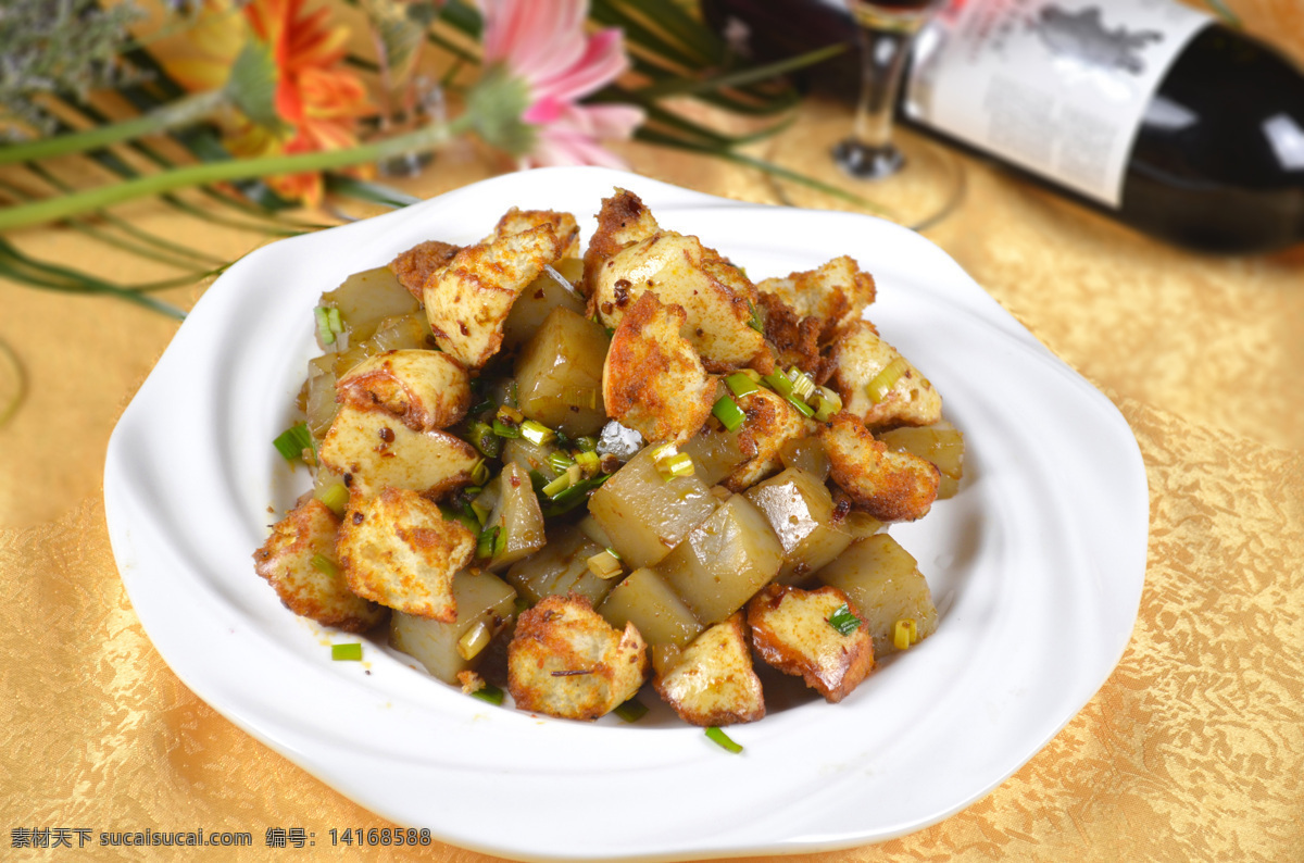 凉粉炒馍花 凉粉 炒馍花 炒凉粉 馍花 餐饮美食 传统美食