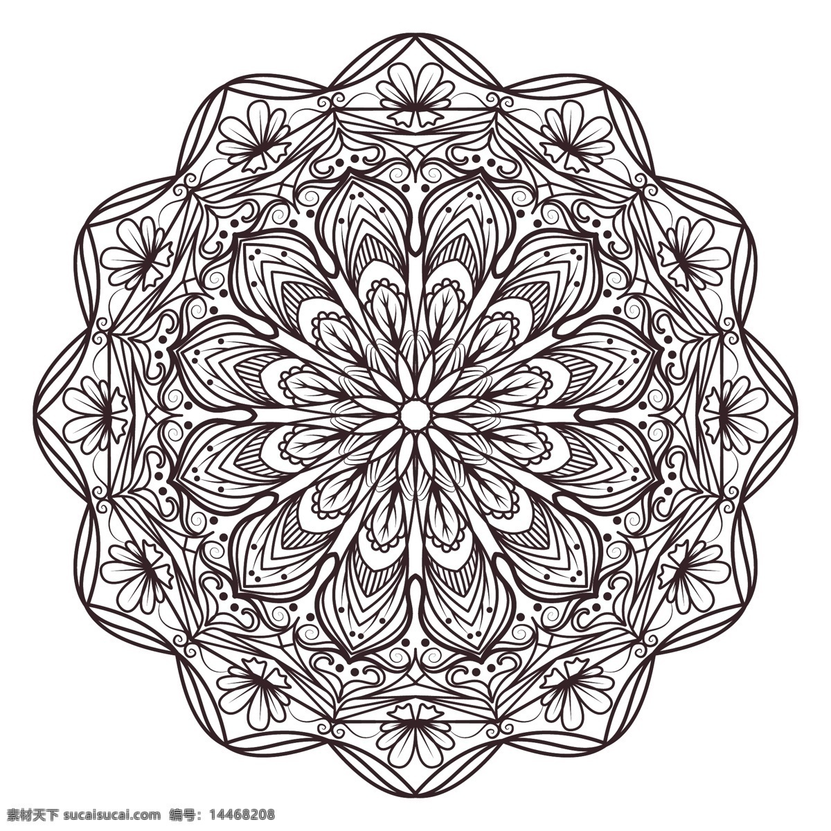 几何 曼荼罗 花卉 抽象 装饰 阿拉伯文 印度 形状 伊斯兰教 花卉装饰 东方 象征 抽象的形状 华丽