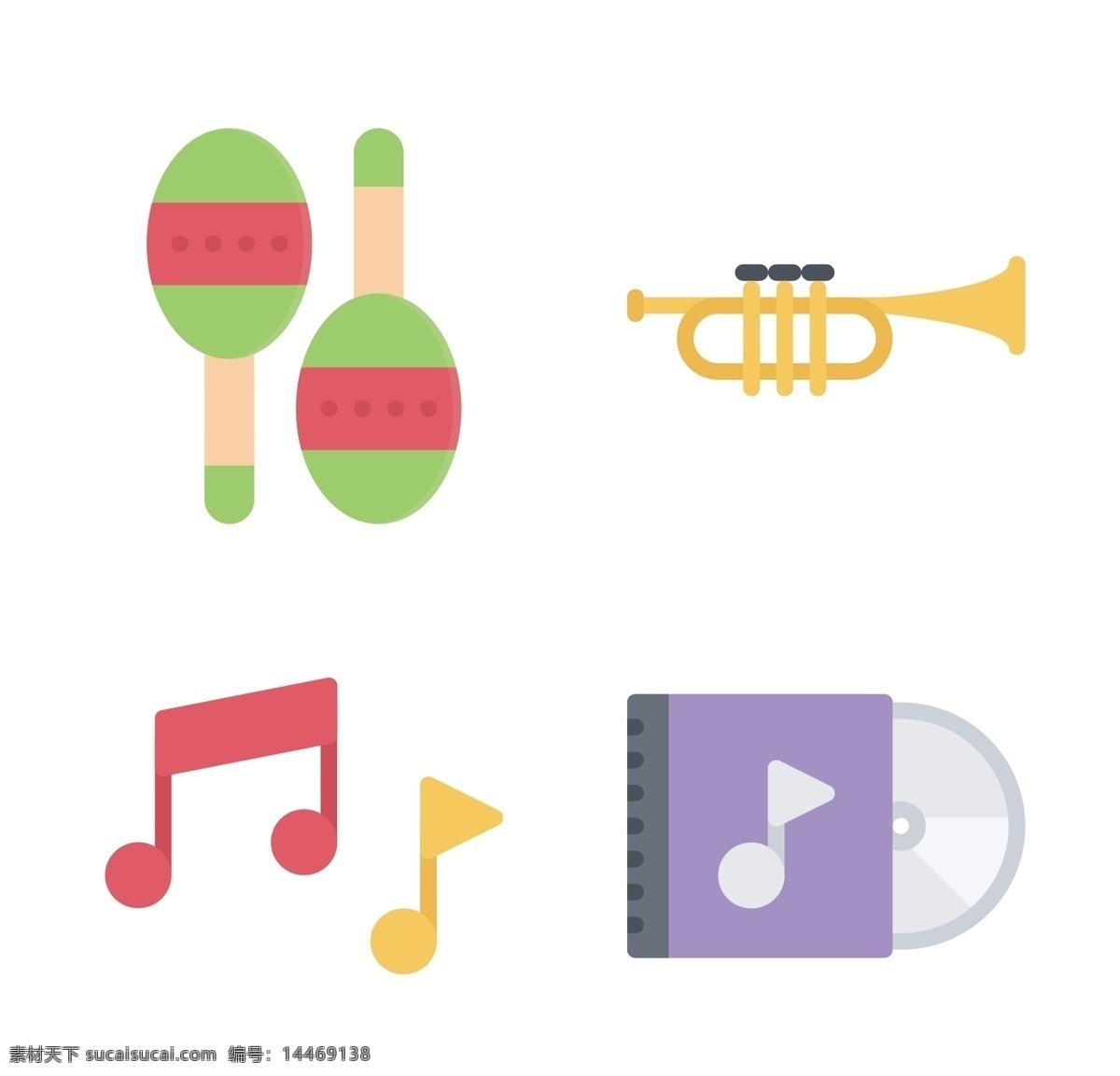 音乐 icon 图标素材 卡通图案 图案 卡音乐 音符 矢量图 图案素材 扁平化矢量