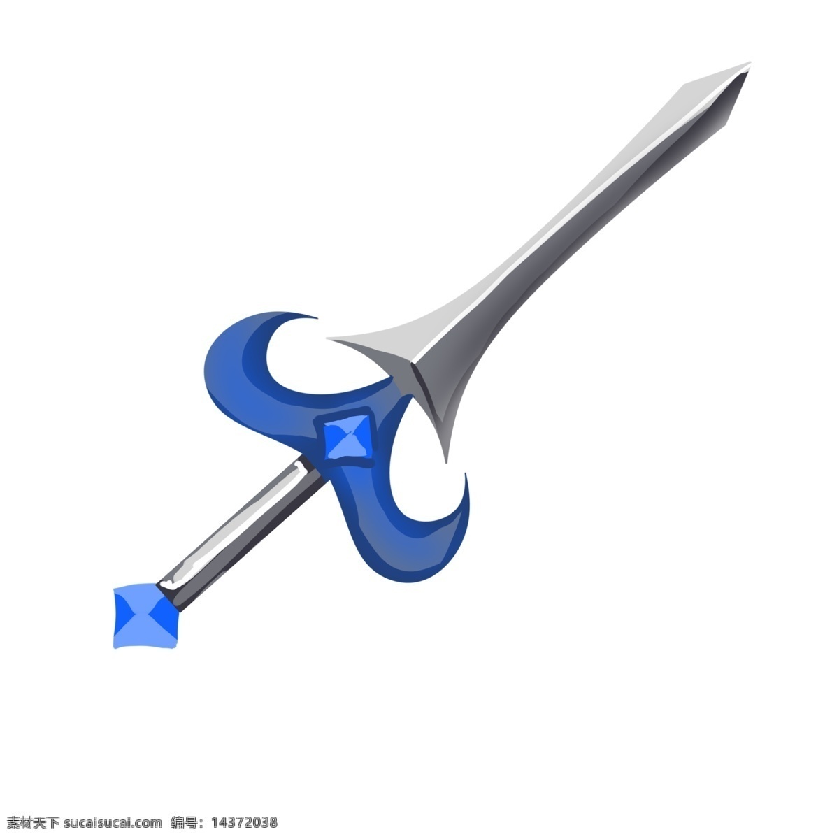 蓝色游戏宝剑 宝剑 刀剑 剑