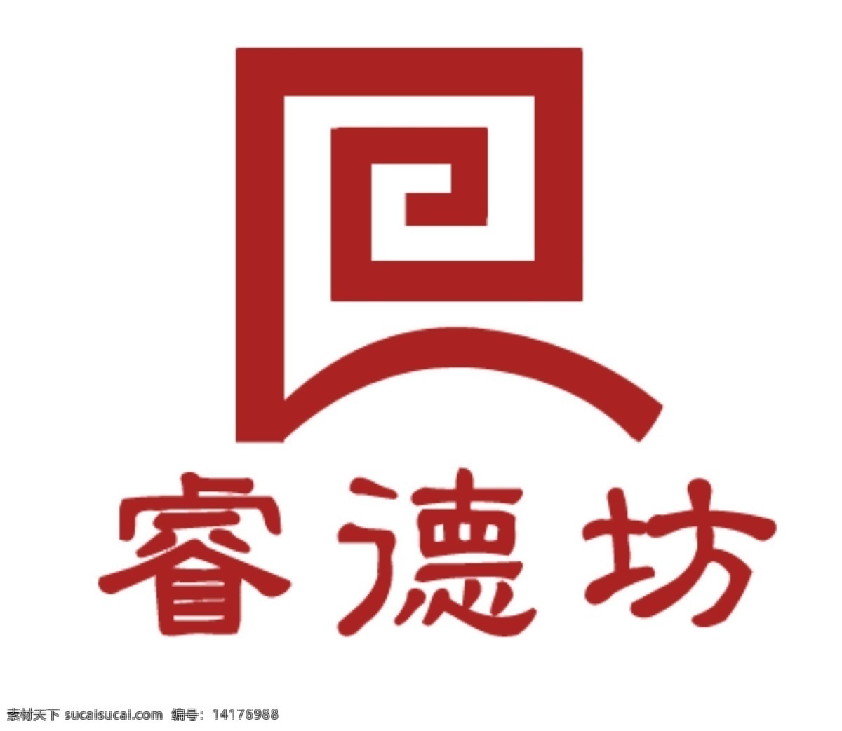 公司logo 标志 源文件库 睿德坊 公司 logo 模板下载 白色