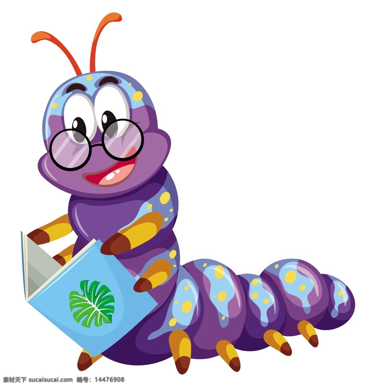 卡通毛毛虫 毛毛虫 昆虫 学科 动物 生物 卡通动物生物 生物世界