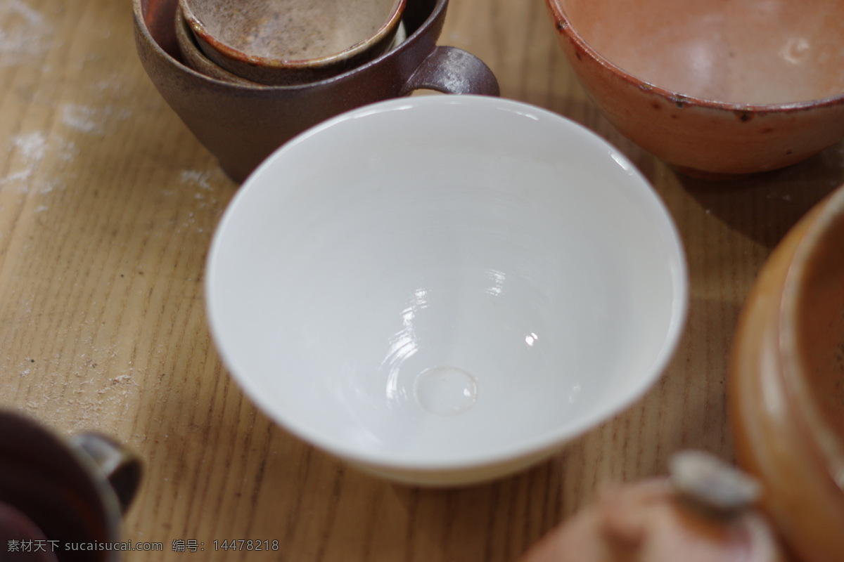 陶艺作品 碗 陶艺 柴烧 白碗 瓷器 器皿 文化艺术 传统文化