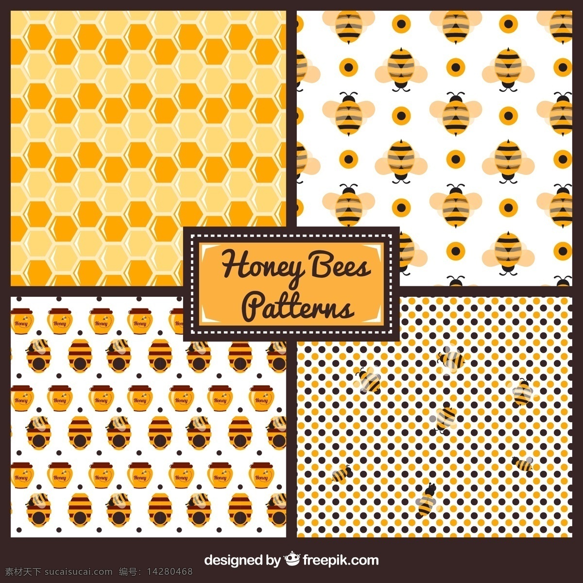 可爱 蜜蜂 图案 蜜蜂图案 蜂蜜图案 装饰 墙纸 印花 服装 卡通图案 白色