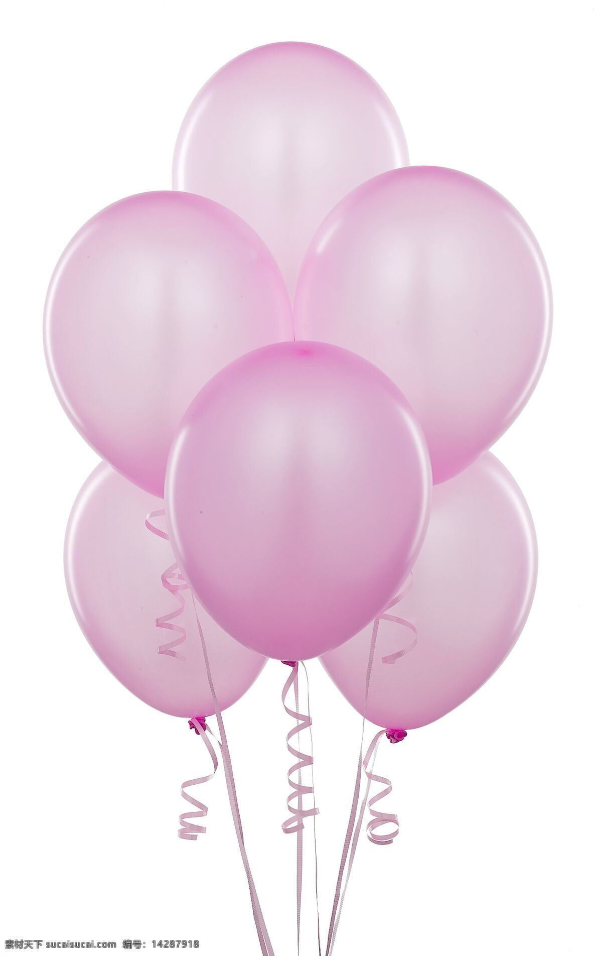粉色气球 粉色 气球 大气球 一捆气球 一堆气球 漂亮气球 绸带 生活百科
