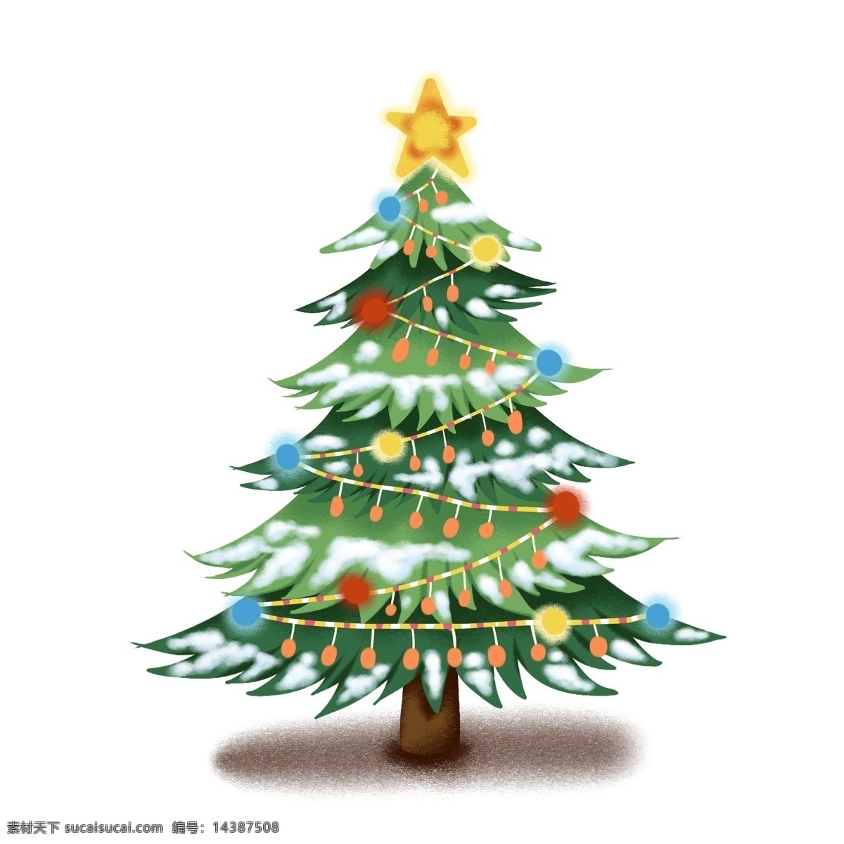 手绘 冬季 树木 圣诞树 插画 商用 分层 手绘冬季树木 卡通礼品树 原创 圣诞礼品 树 ps 设计素材 创意 元素 冬季礼品树木