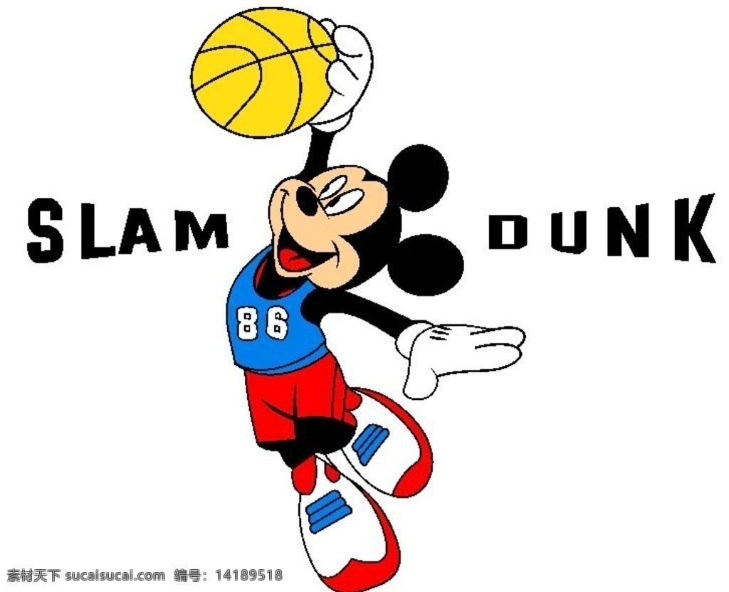 米奇打篮球 米奇 篮球 打球 迪士尼 卡通 漫画 动漫动画 动漫人物