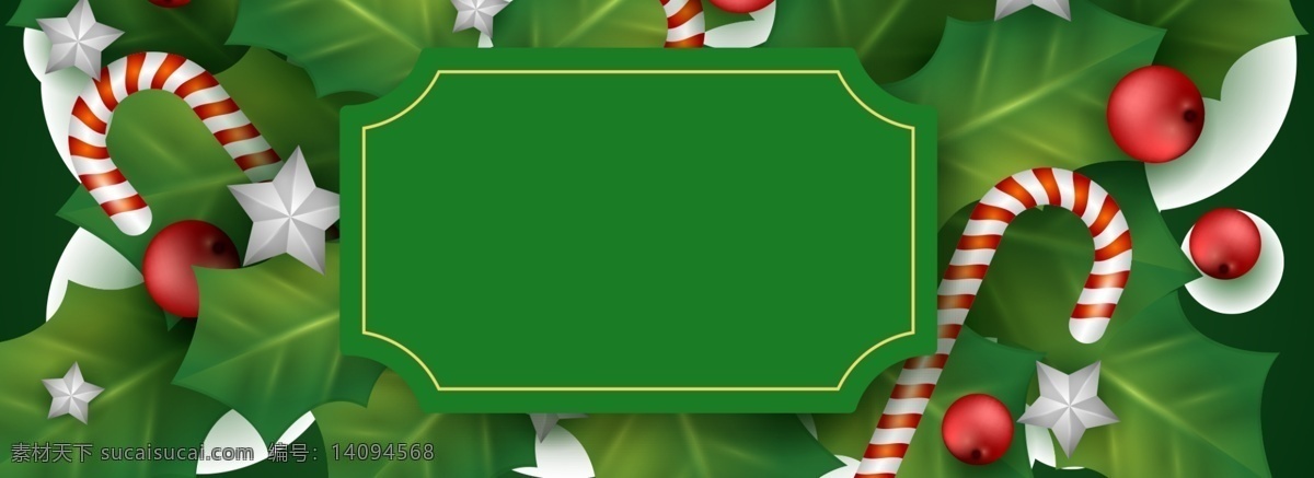绿色 圣诞节 拐杖 糖 背景 拐杖糖 banner