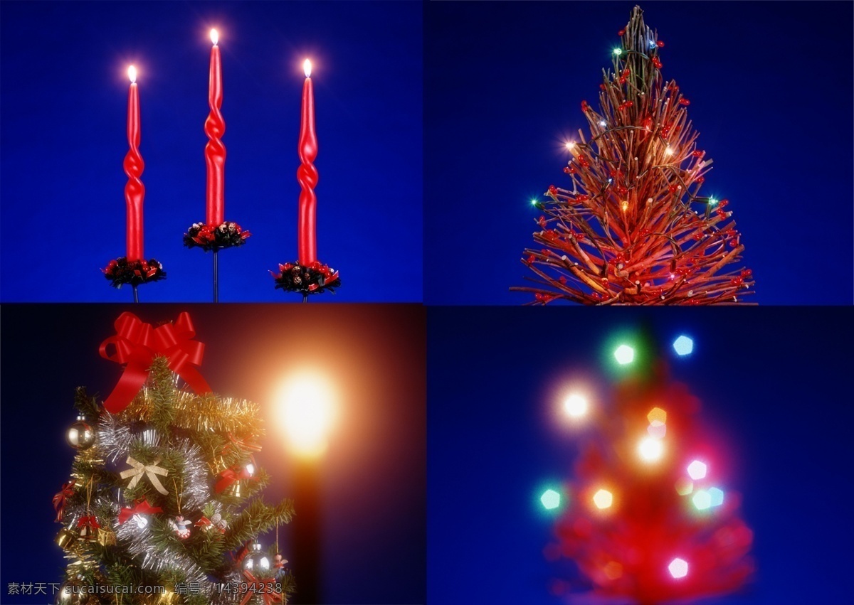 梦幻 圣诞节 灯光 蜡烛 梦幻底纹 圣诞树 节日素材