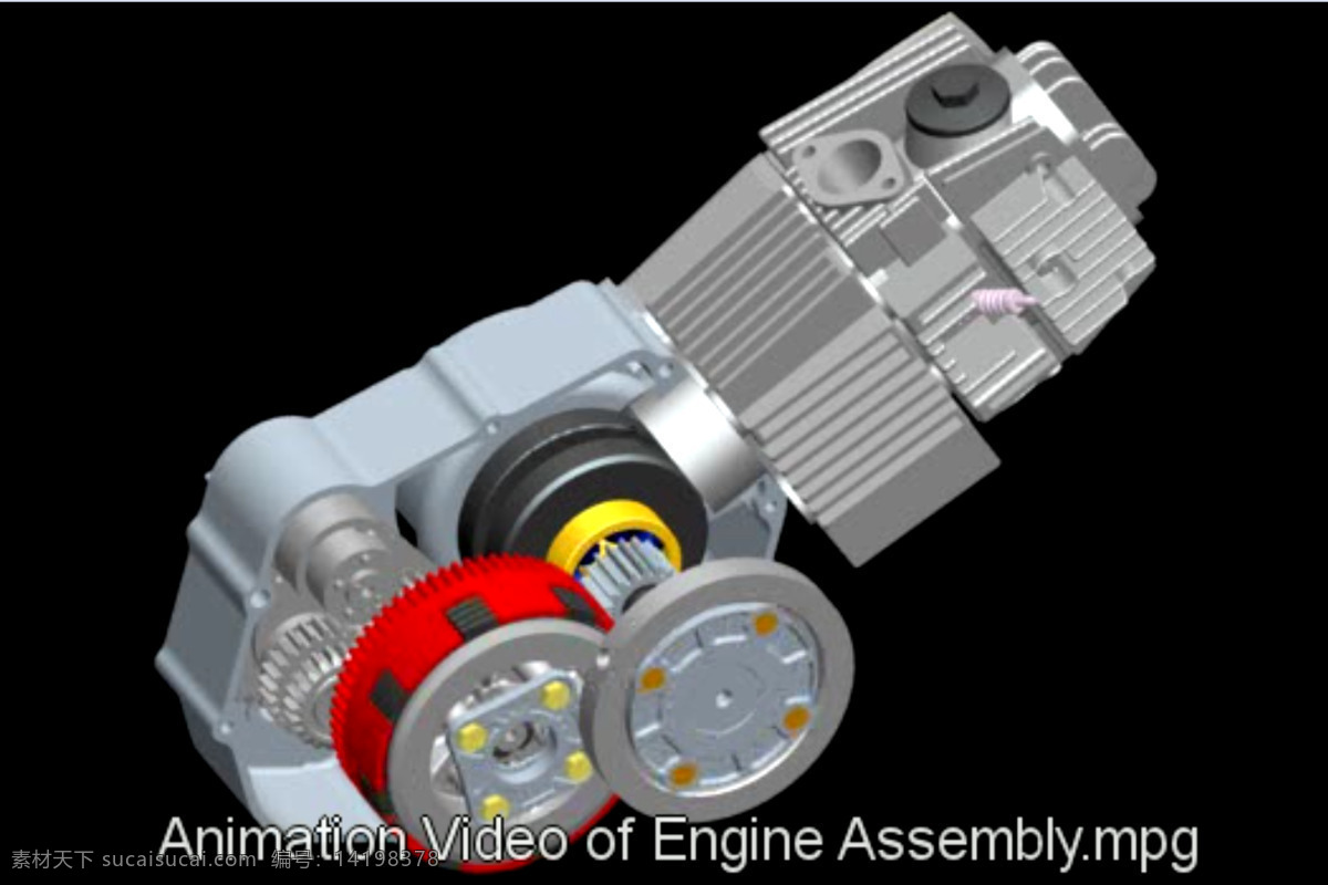 发动机 装配 动画 汽车 3d模型素材 其他3d模型