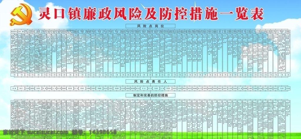廉政 风险 一览表 廉政风险 防控措施 风险点岗位 风险点责任人 制定防控措施